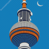 Berliner Fernsehturm In Berlin Diamond Painting
