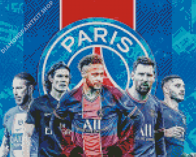 Paris Saint Germain Footballers Diamond Painting