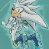 Silver The Hedgehog Anime Diamond Painting
