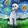 Starry Night Bedlington Terrier Diamond Painting