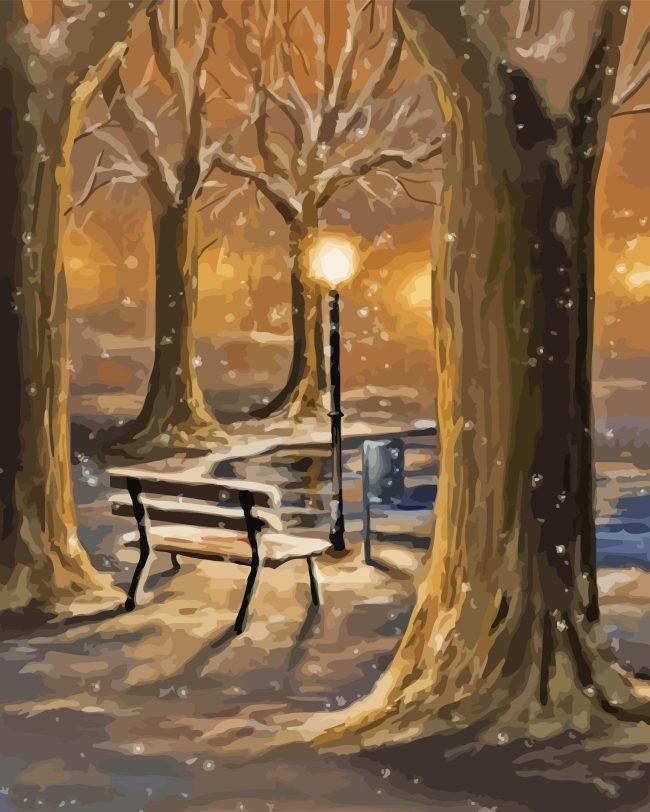Winter Trees Diamond Painting