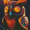 Big Eyed Mechanical Owl Diamond Painting