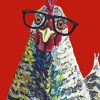 Chicken Wearing Glasses Diamond Painting