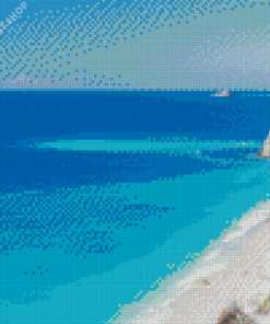 Egremni Beach Lefkada Diamond Painting