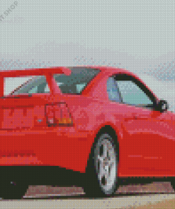 2000 Red Ford Mustang Car Diamond Painting