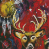 Abstract Deer Dreamcatcher Diamond Painting