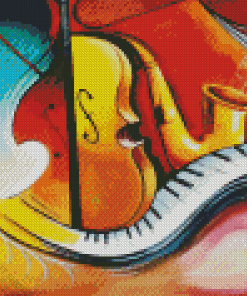 Abstract Musical Instruments Diamond Painting
