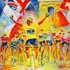 Abstract Tour De France Art Diamond Painting