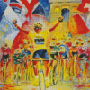 Abstract Tour De France Art Diamond Painting