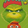 Angry Grinch And Max Diamond Painting