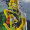 Bart And Homer Zombies 1 Diamond Painting