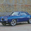 Dark Blue 1969 Pontiac Car Diamond Painting