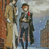 Dazai And Chuya Soukoku In Snow Diamond Painting