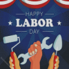 Happy Labor Day Diamond Painting