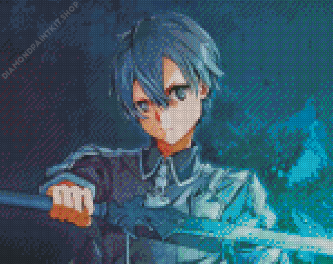 Kirito Anime Boy Diamond Painting