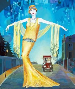 Lady In Gold Helena Lam Diamond Painting