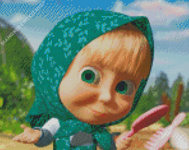 Masha And The Bear Diamond Painting