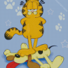 Odie And Garfield The Cat Diamond Painting