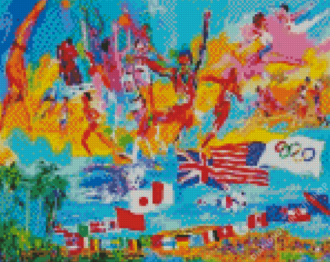 Olympiad Sports Art Diamond Painting