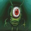 Plankton Cartoon Character Art Diamond Painting