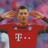 Robert Lewandowski Player Diamond Painting