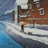 Snow At Handa Hasui Kawase Diamond Painting