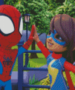 Spidey And Friend Diamond Painting