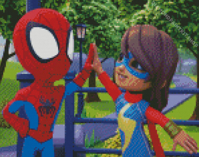 Spidey And Friend Diamond Painting