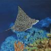 Spotted Eagle Ray Underwater Diamond Painting