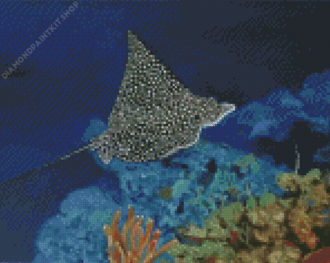 Spotted Eagle Ray Underwater Diamond Painting