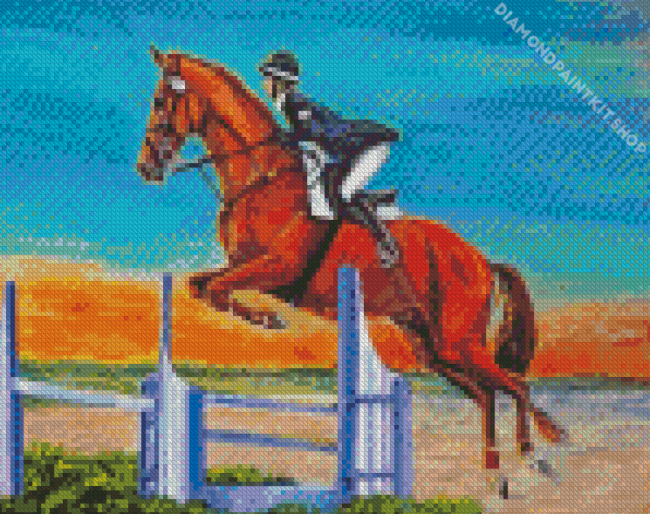 Steeplechase Horse Diamond Painting