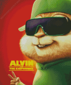 Theodore Alvin and The Chipmunks Poster Diamond Painting