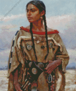 Young Navajo Girl Diamond Painting