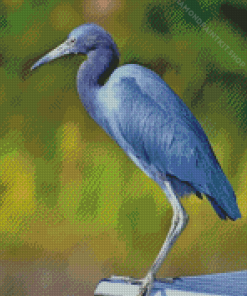 Blue Heron Bird Diamond Painting