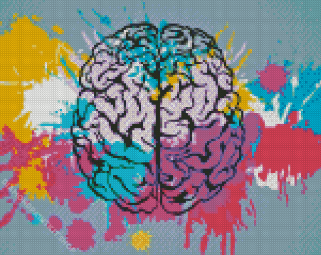 Colorful Brain Art Diamond Painting