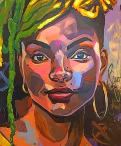 Colorful African Woman Diamond Painting