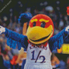 Kansas Jayhawks Mascot Diamond Painting