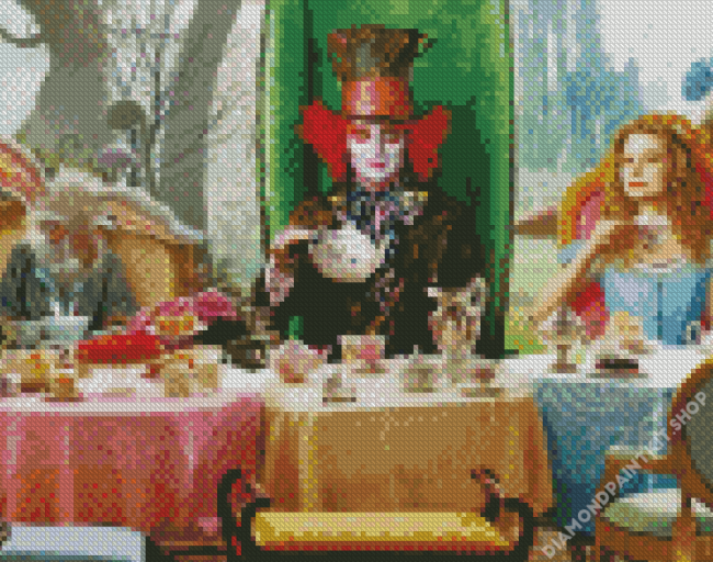 Mad Hatter Tea Party Diamond Painting