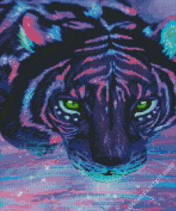 Neon Tiger Diamond Painting