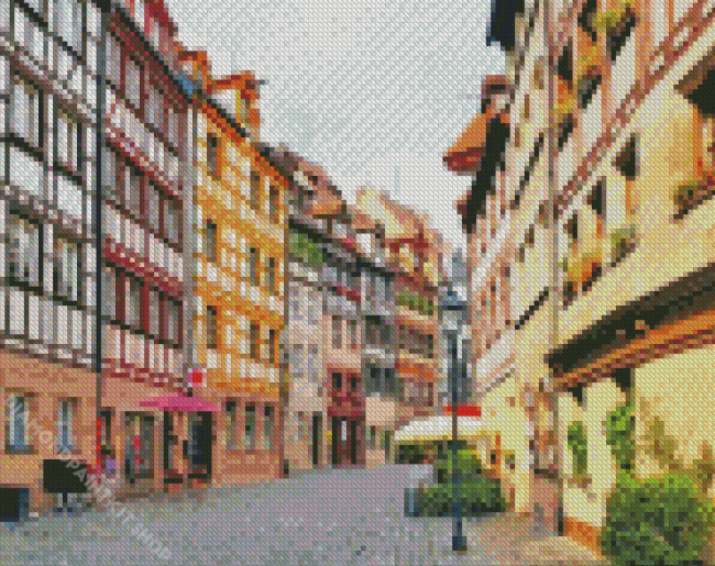 Nuremberg Buildings Diamond Painting