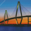 Ravenel Bridge Sunset Diamond Painting