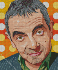 Rowan Atkinson Mr Bean Diamond Painting