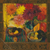 Still Life With Fuits And Dahlias Diamond Painting