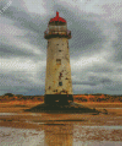 Talacre Point Of Ayr Lighthouse Diamond Painting