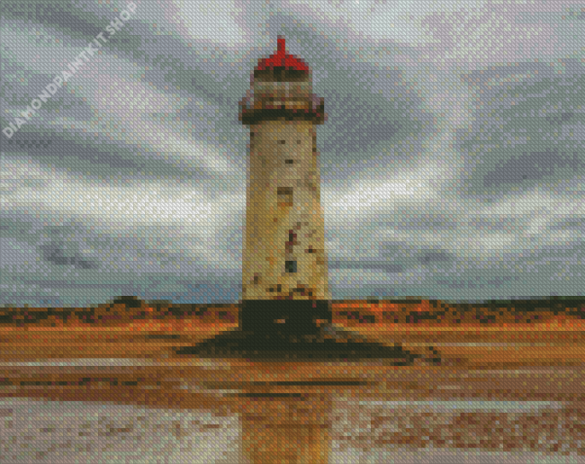 Talacre Point Of Ayr Lighthouse Diamond Painting