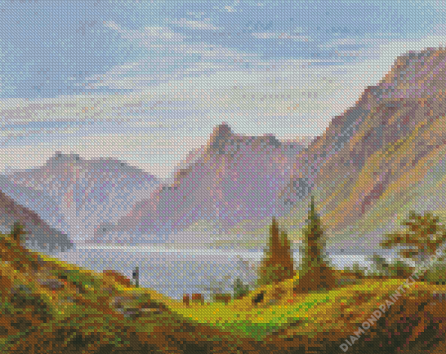 Vintage Mountain Diamond Painting