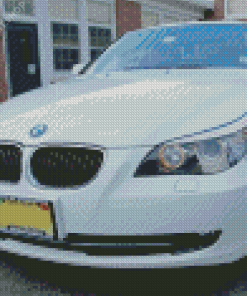 White BMW 535i Car Diamond Painting