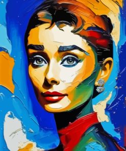 Abstract Audrey Hepburn Diamond Painting
