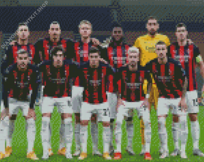 Ac Milan Football Club Team Diamond Painting