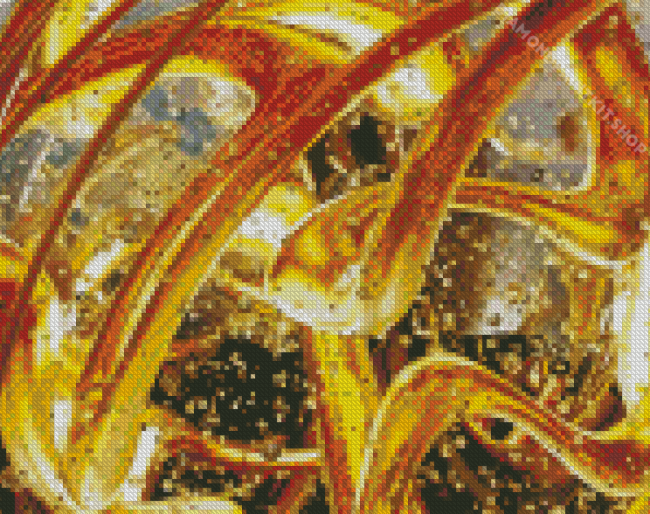 Aesthetic Abstract Gold Diamond Painting